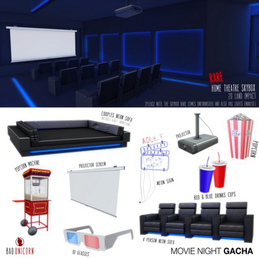 [Bad Unicorn] Red Drinks Cup 'Movie Night' (boxed)