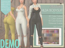 Addams "Hilda" Mesh Bodysuit for Maitreya, Belleza, Slink #DEMO