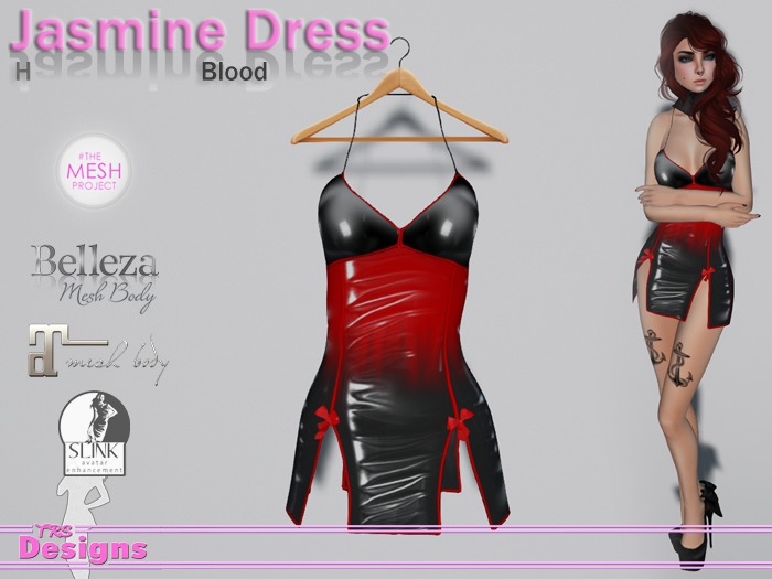 Jasmine Dress H Blood