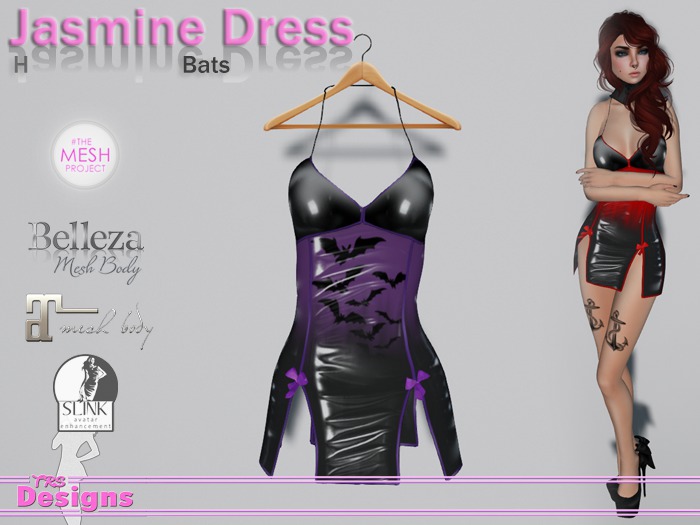 Jasmine Dress H Bats