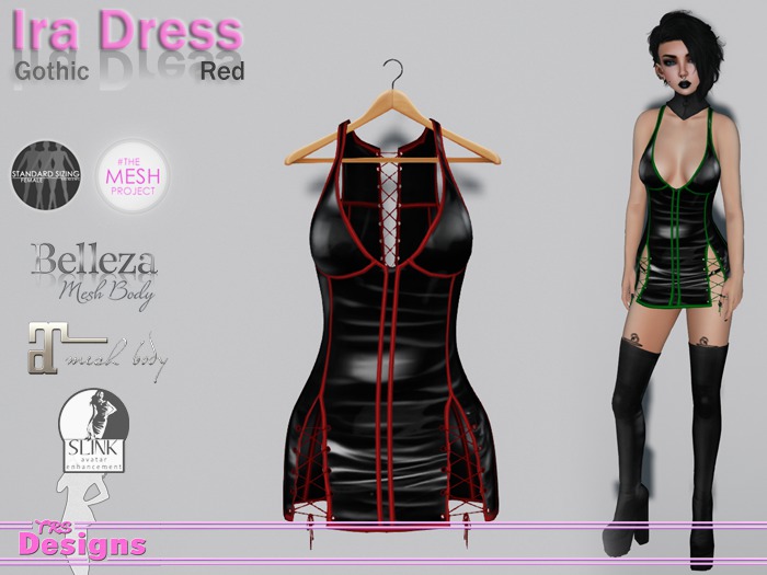 Ira Dress Gothic Red
