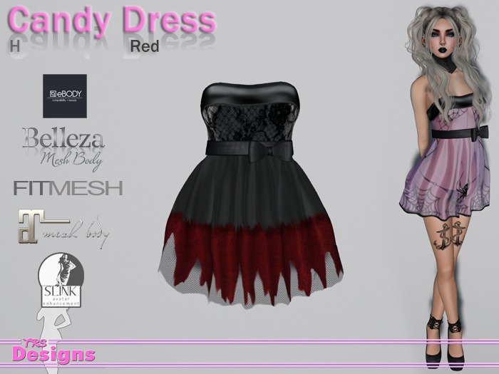 Candy Dress H Red