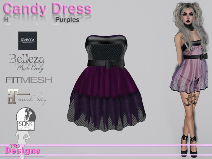 Candy Dress H Purples