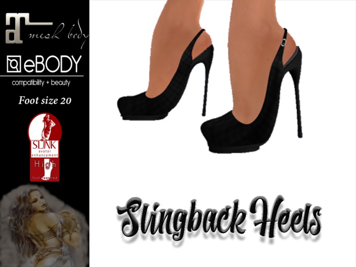 *SOIR* Slingbacks  Plaid - Slink & Maitreya