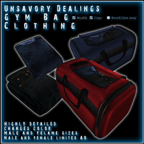 Unsavory Dealings - Gym Bag (Clothing)