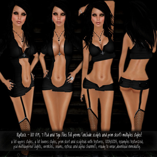 RipRock - Kit V19, 7 Psd and Tga Files Full perms (incl scults)