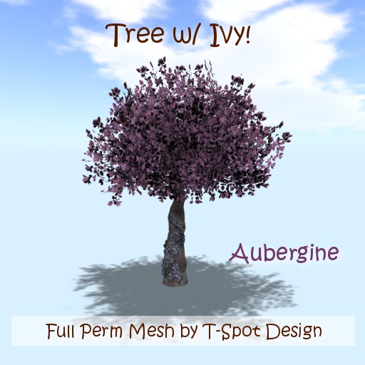 T-Spot Mesh - Tree w/ Ivy Cover - Aubergine LI=5.1