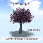 T-Spot Mesh - Tree w/ Ivy Cover - Aubergine LI=5.1