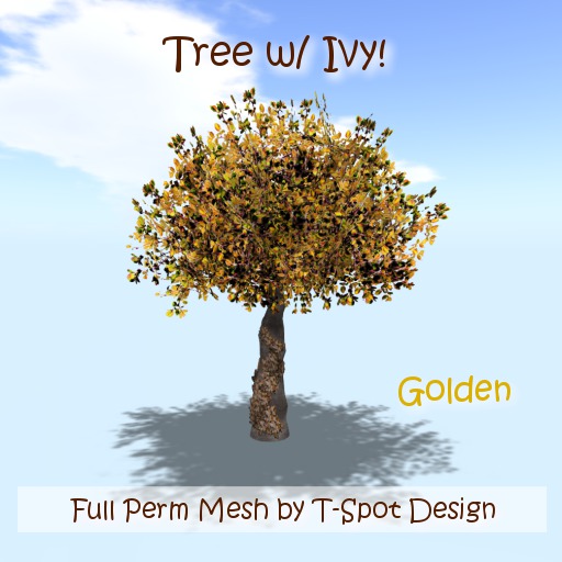 T-Spot Mesh - Tree w/ Ivy Cover - Golden LI=5.1