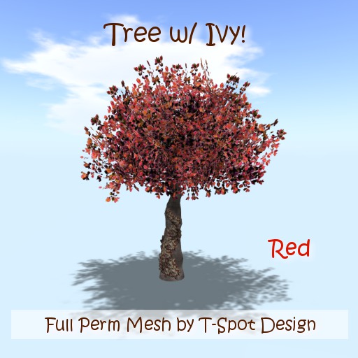 T-Spot Mesh - Tree w/ Ivy Cover - Red LI=5.1