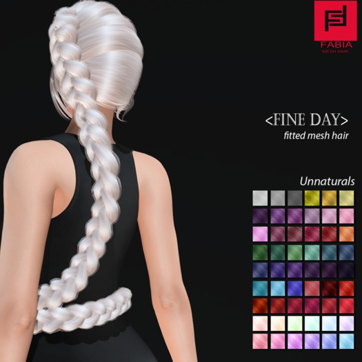 -FABIA- Mesh Hair  <Fine Day> Unnaturals Tones