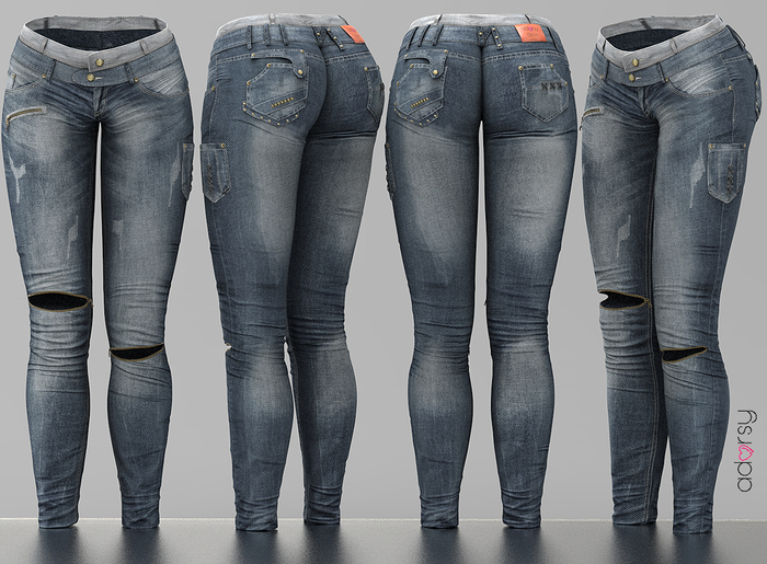 adorsy - Angelina Denim Jeans Dark Faded - Maitreya
