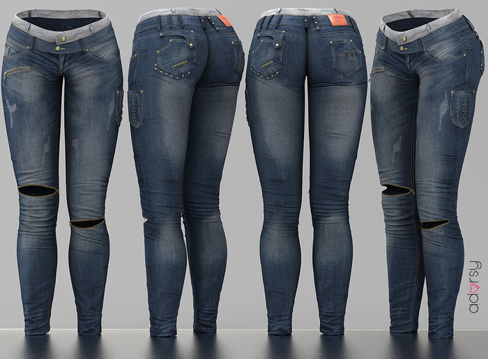 adorsy - Angelina Denim Jeans Dark Blue - Maitreya