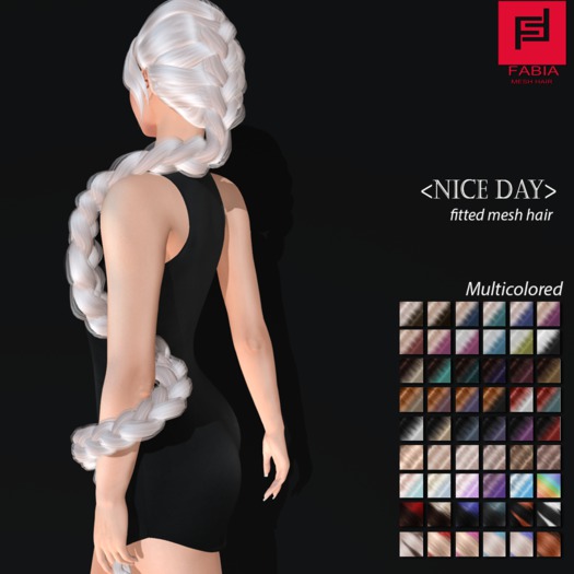 -FABIA- Mesh Hair  <Nice Day> Multicolored Tones