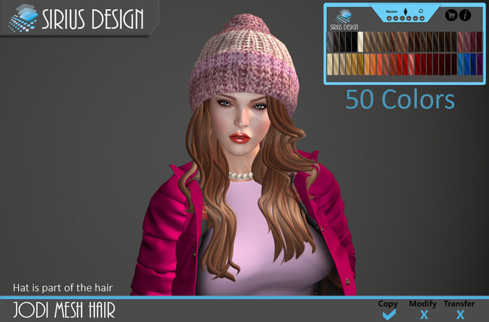 Sirius Design Jodi Mesh Hair Boxed