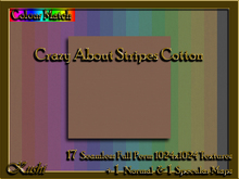 !Kushi! CrazyAboutStripesCOTTON Textures -WEAR TO UNPACK