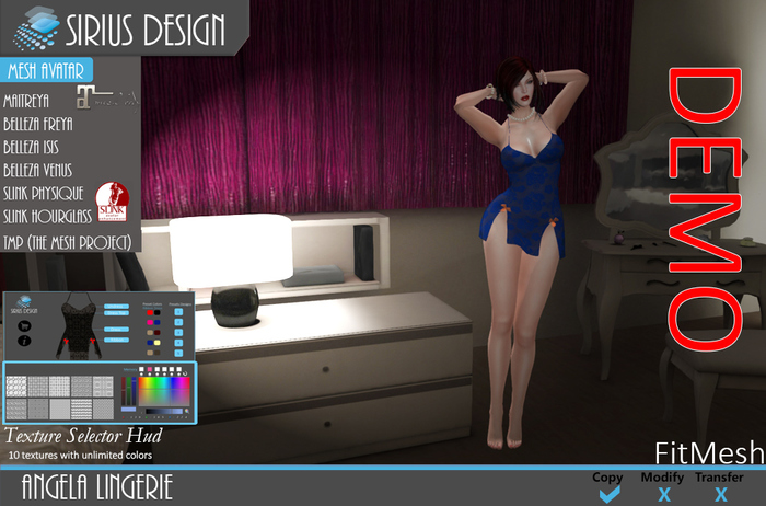 Sirius Design ANGELA Lingerie Boxed ==DEMO==