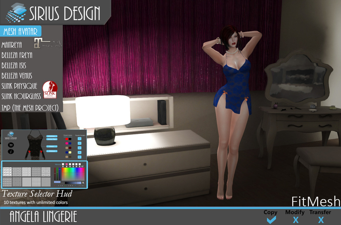 Sirius Design ANGELA Lingerie Boxed