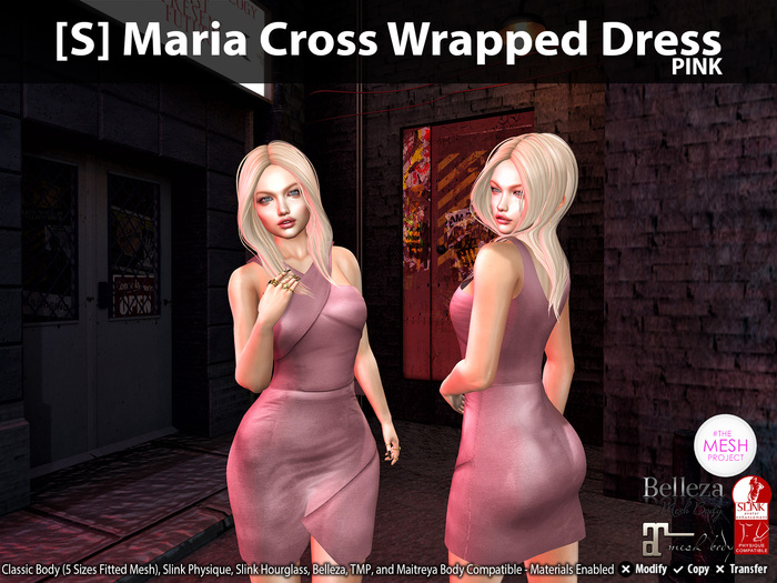 [S] Maria Cross Wrapped Dress Demo