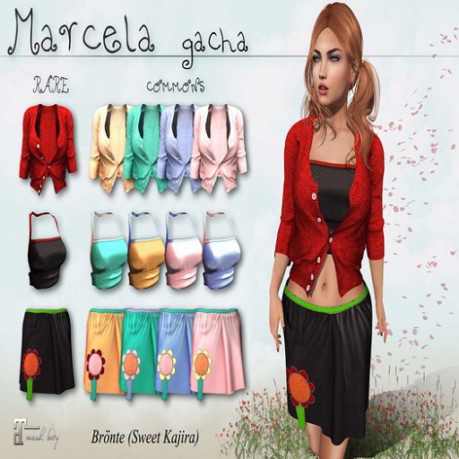 Second Life Marketplace - *Sweet Kajira* Marcela pink top Maitreya COMMON
