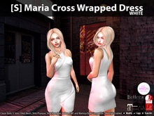 [S] Maria Cross Wrapped Dress White
