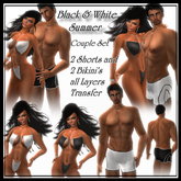 Black & White Summer Couple set