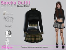 Sorcha Outfit Brown Plaid