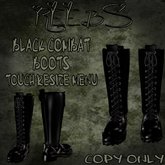 *REEBS* BLACK COMBAT BOOTS
