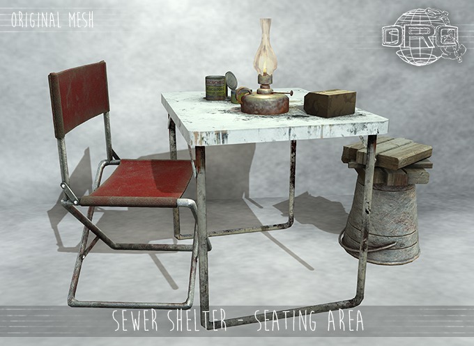 -DRD- Sewer Shelter - Seating Area