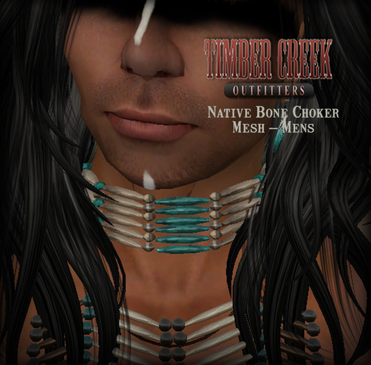 [Timber Creek] Native Bone Choker-Mens-Boxed