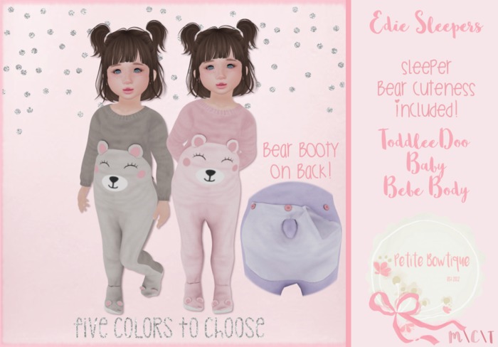 {Petite Bowtique} Edie Sleepers Pack