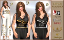 Jumpsuit Butterfly Ramadan ( black-silver ) ( G )