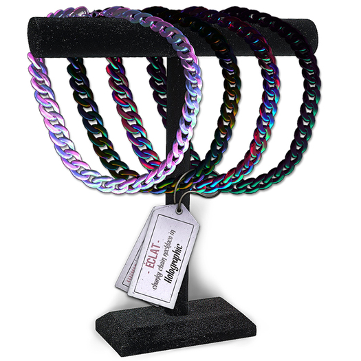 Eclat - Chunky Chain Necklace/Holographic