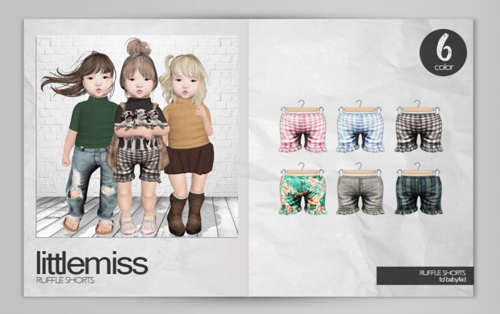 {Little Miss} Ruffle Shorts FATPACK