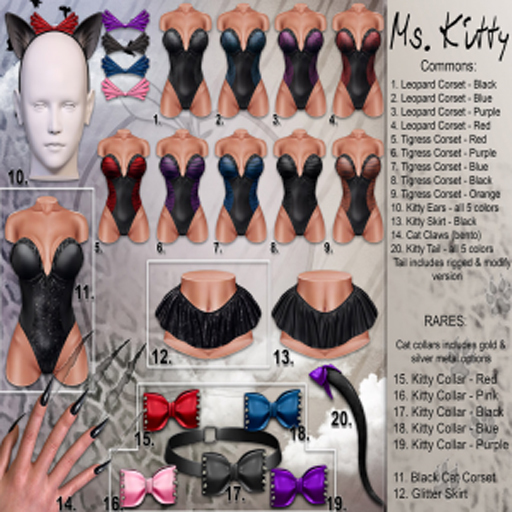 (AMD) Boxed Ms. Kitty Leopard - Purple