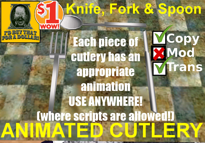 Animated Cutlery (Boxed)