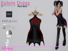 Salem Dress H Red Web