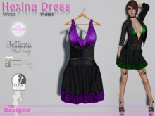 Hexina Dress Web Violet