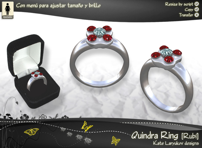 [K's K] Anillo Quindra Ring [Rubi]