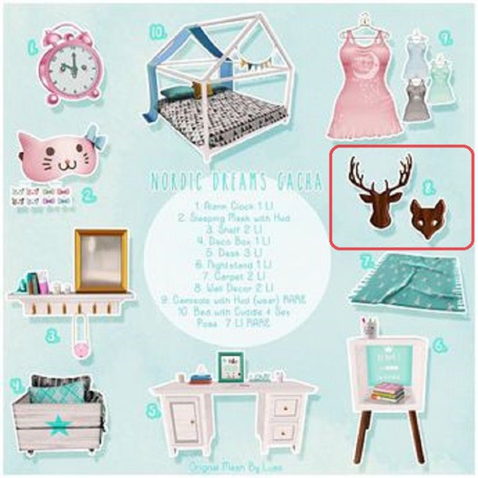 Luas Nordic Dreams Wall Decor - Mounted Deer and Fox head