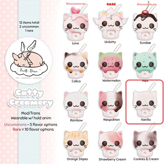 +Half-Deer+ Catty Creamery Ice Cream - Vanilla