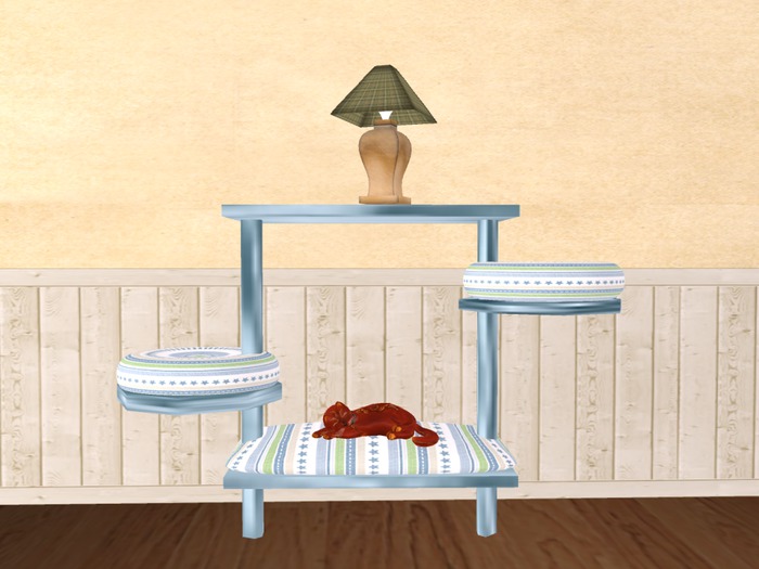 Kitty Condo_Shelf Blue