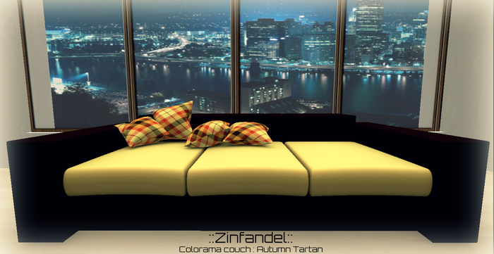 ::ZInfandel:: Colorama Couch - Autumn Tartan