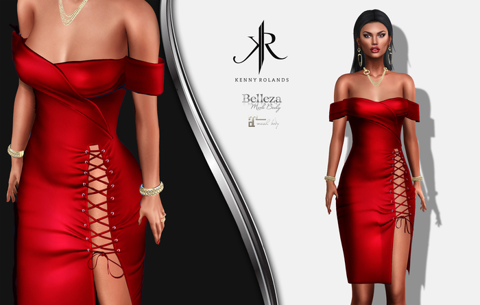 [KR] SANDRA DRESS  -RUBY-(wear)