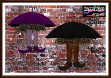 Halloween - Umbrella Witch Legs