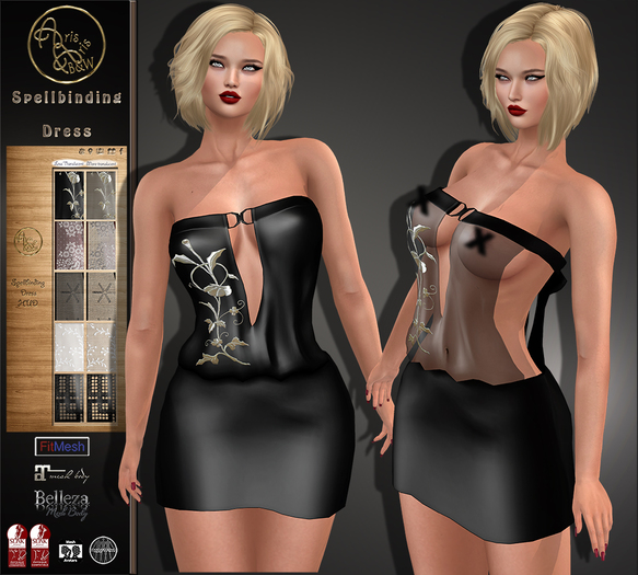 ***ArisArisB&W~Spellbinding Dress(HUD TEXTURE)
