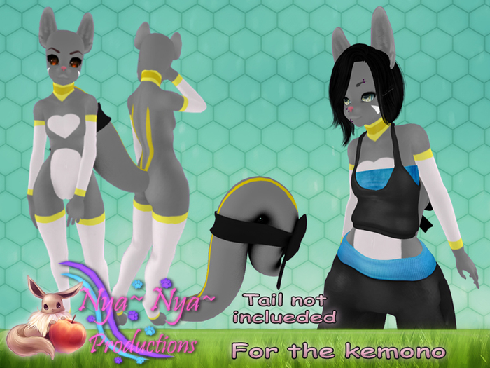  !N~N~P! Kemono Mod - Cookie Jam - Grey *Hud Box* 