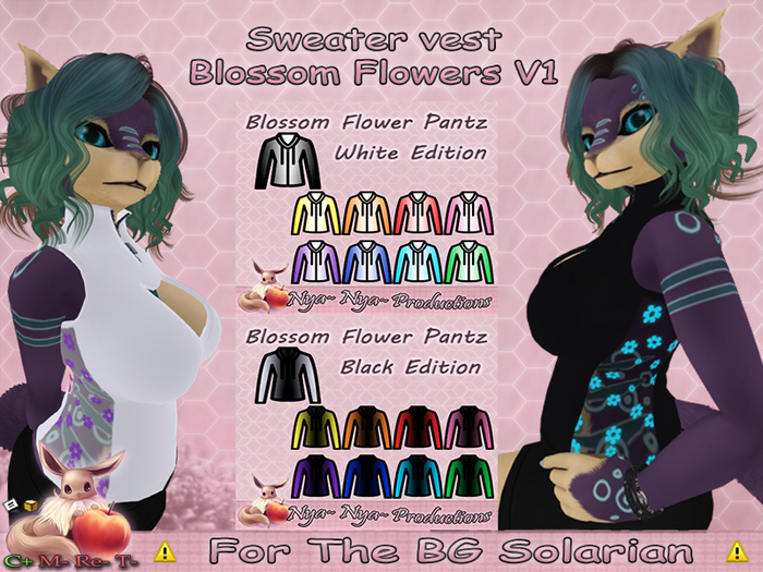  !N~N~P! Solarian Clothes - Sweater Vest - Blossom V1 *Hud Box* 