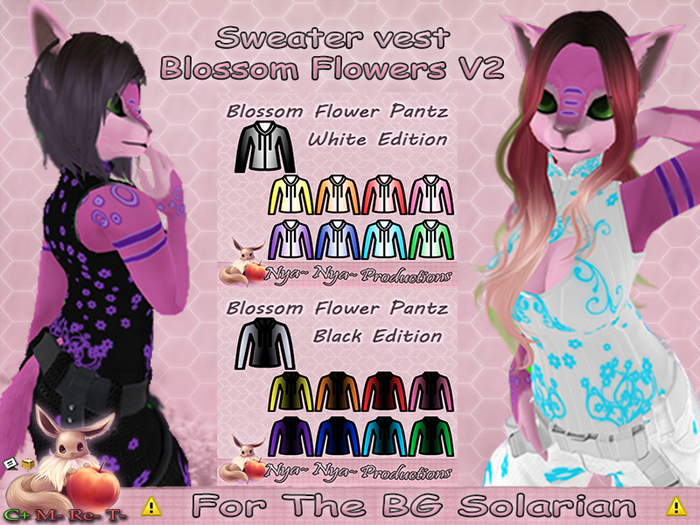 !N~N~P! Solarian Clothes - Sweater Vest - Blossom V2 *Hud Box*