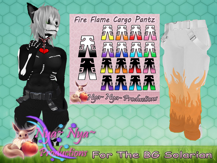 !N~N~P! Solarian Clothes - Cargo Pants - Flame *Hud Box*